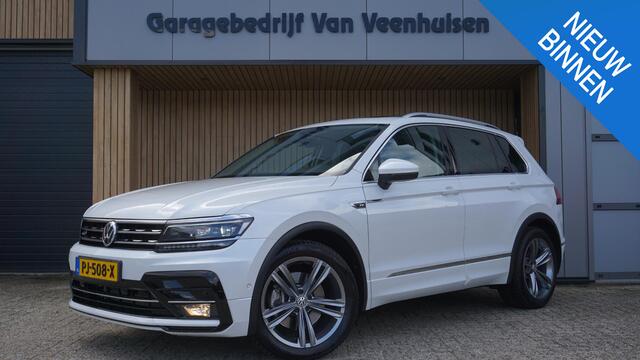 Volkswagen TIGUAN 2.0 TSI 180pk DSG 4Motion 2x R-Line & Highline Pano.Dak Exclusive-Leder Trekhaak 19inch LM Virtual Cockpit *1e Eigenaar* NL Auto!