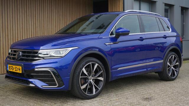 Volkswagen TIGUAN 2.0 TSI 190pk 4Motion DSG 3-R-Line Pano.Dak Elek.Trekhaak 20inch LM 360-View *Lapiz Blue Metallic* IQ Light 67320km!