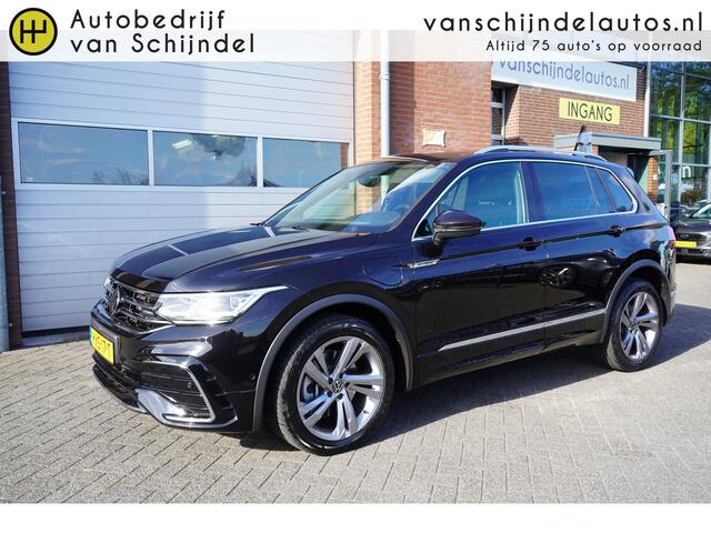 Volkswagen TIGUAN 1.4 TSI EHYBRID R-LINE BUSINESS+ VOL LUXE 1800KG TREKGEWICHT SOH 97% PANORAMADAK 360CAMERA LEDER STOELVERW.V+A STUURVERW. ADAPTIEVE CRUISE DIGI COCKPIT 19INCH ANDROID/APPLECARPLAY NAVI CLIMA PDC V+A+ASSIST KEYLESS FULL LED ENZ...