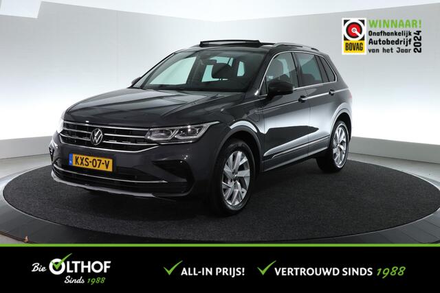 Volkswagen TIGUAN 1.4 TSI eHybrid Elegance | SCHUIF - KANTEL | LEDER | STOEL-STUURVERW. | CARPLAY |