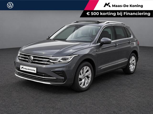 Volkswagen TIGUAN 1.4 TSI eHybrid 245pk DSG Elegance · Panoramadak · 360 Camera · Inklap. Trekhaak · Dodehoeksensor · Leder Vienna · Matrix LED ·