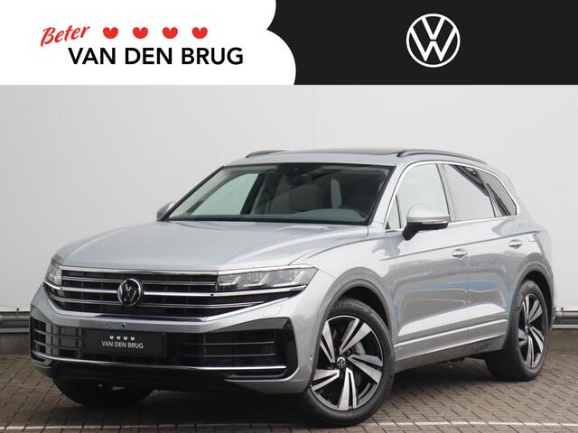 Volkswagen TOUAREG 3.0 TSi eHybrid 4MOTION Elegance | Luchtvering | Trekhaak (3500kg) | Panoramadak | Leder | 360° camera | Stoelverwarming en -ventilatie |