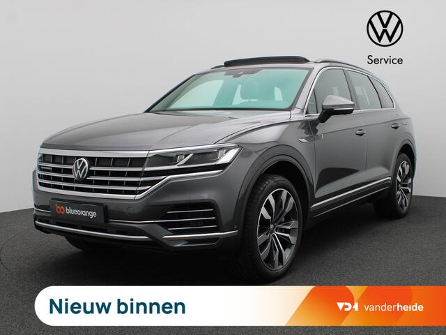 Volkswagen TOUAREG 3.0 TSi eHybrid 4MOTION Elegance 381PK DSG Pano-Schuifdak, Luchtvering, Memorystoel, 360gr. Camera, Trekhaak, Voorruitverwarming, 21" Suzuka LM Velgen