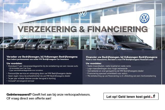 Volkswagen TRANSPORTER Bestelwagen 2.0 TDI 150pk Automaat L1 Bulli Intro | BPM-vrij | Achterdeuren | Matrix-LED-koplampen | excl. kosten rijklaarmaken