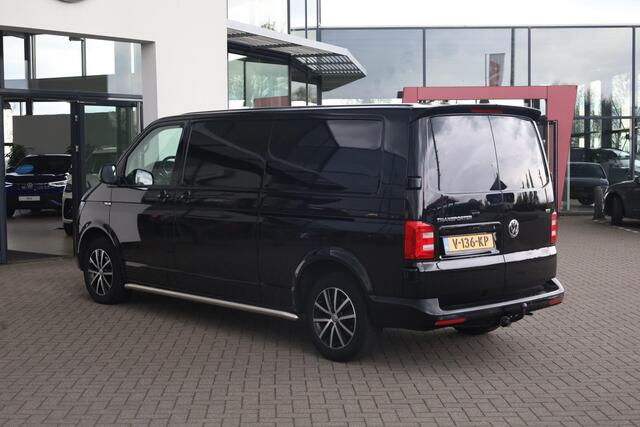 Volkswagen TRANSPORTER 2.0 TDI L2H1 Highline 150PK / 110kW DSG, 1e eigenaar, LED verlichting, achteruitrijcamera (rear view), verwarmbare voorruit, navigatie, Apple Carplay / Android Auto, lederen bekleding, 2-zits, achterdeuren gesloten, extra inbraakwerende sloten, parkeersen