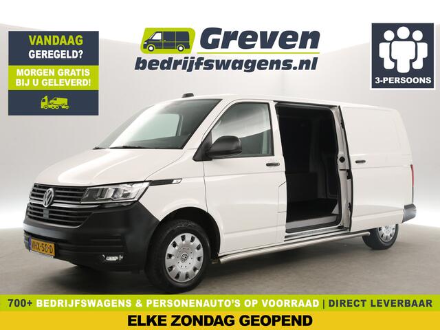 Volkswagen TRANSPORTER 2.0 TDI L2H1 Airco Cruise Carplay 2xSchuifdeur Navigatie PDC 3 Persoons Elektrpakket