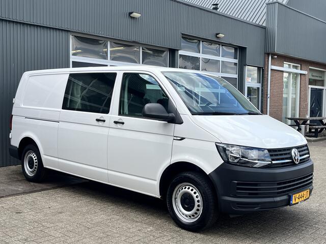 Volkswagen TRANSPORTER 2.0 TDI L2H1 DC Airco Cruise control Trekhaak 2200kg trekgewicht Achterruitrij camera Euro 6 Stuurwielbediening 5-Persoons Bpm vrij