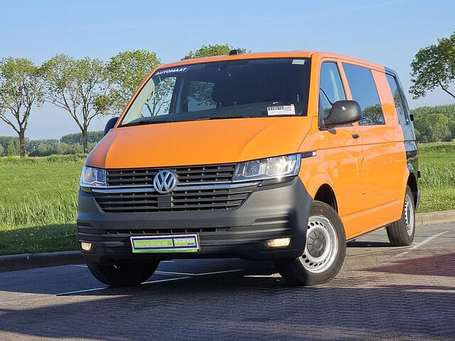 Volkswagen TRANSPORTER T6.1 L2H2 Dubbel Cabine Airco 150Pk Automaat Trekhaak Deuren 1e Eigenaar NAP Euro6!