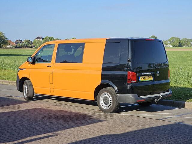 Volkswagen TRANSPORTER T6.1 L2H2 Dubbel Cabine Airco 150Pk Automaat Trekhaak Deuren 1e Eigenaar NAP Euro6!