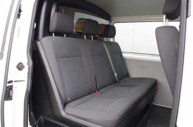 Volkswagen TRANSPORTER 2.0 TDI L2H1 DC > 102pk | Dubbele Cabine 5 zit | Trekhaak | Cruise control...