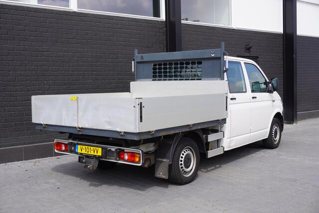 Volkswagen TRANSPORTER 2.0 TDI L2H1 Kipper Openlaadbak Dubbele Cabine EURO 6 - Airco - Navi - Cruise - ¤18.950,- Excl.