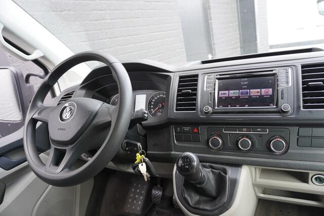Volkswagen TRANSPORTER 2.0 TDI L2H1 Kipper Openlaadbak Dubbele Cabine EURO 6 - Airco - Navi - Cruise - ¤18.950,- Excl.
