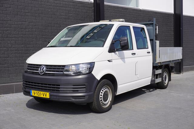 Volkswagen TRANSPORTER 2.0 TDI L2H1 Kipper Openlaadbak Dubbele Cabine EURO 6 - Airco - Navi - Cruise - ¤18.950,- Excl.