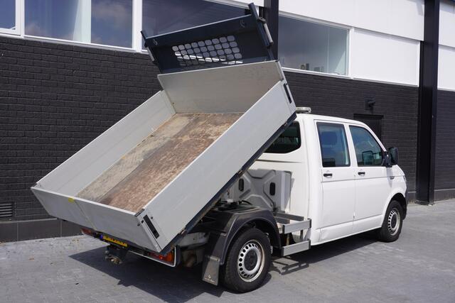 Volkswagen TRANSPORTER 2.0 TDI L2H1 Kipper Openlaadbak Dubbele Cabine EURO 6 - Airco - Navi - Cruise - ¤18.950,- Excl.