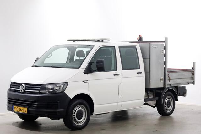 Volkswagen TRANSPORTER T6 2.0 TDI 150pk Lang D.C. Open laadbak met Palfinger laadkraan 08-2017