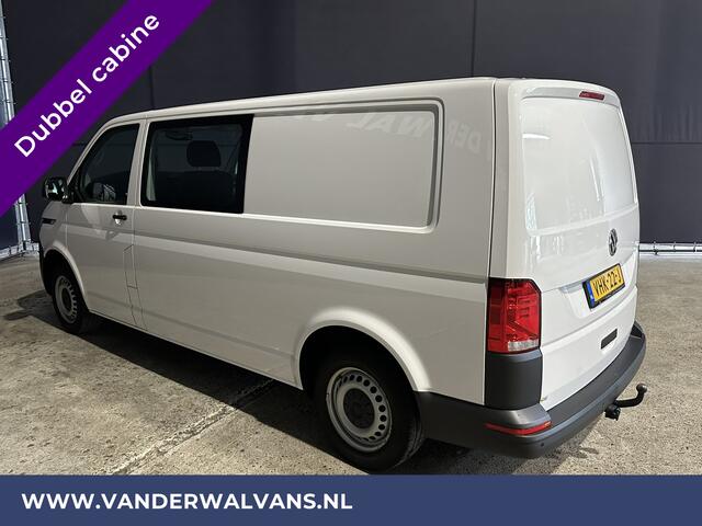 Volkswagen TRANSPORTER 2.0 TDI L2H1 Dubbele cabine Euro6 Airco | Apple Carplay | Android Auto | 5-Zits | 2200kg Trekhaak Cruisecontrol, Parkeersensoren