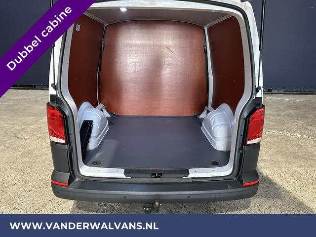 Volkswagen TRANSPORTER 2.0 TDI L2H1 Dubbele cabine Euro6 Airco | Apple Carplay | Android Auto | 5-Zits | 2200kg Trekhaak Cruisecontrol, Parkeersensoren