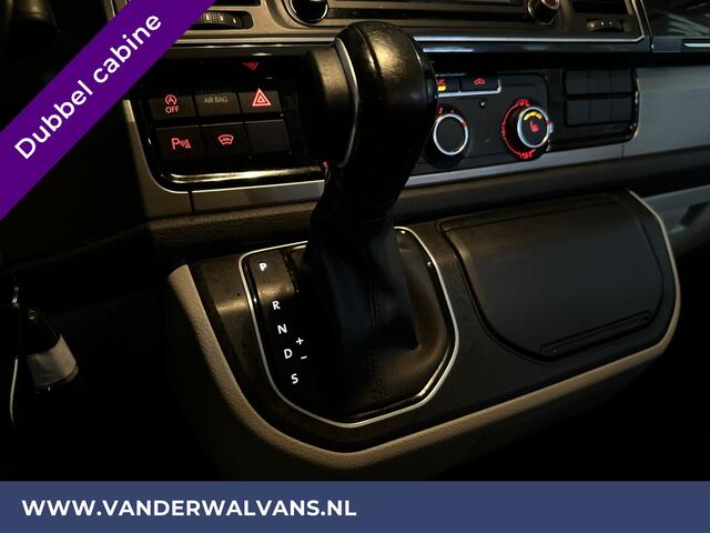 Volkswagen TRANSPORTER 2.0 TDI 150pk Automaat L2H1 Dubbele Cabine Euro6 Airco | 5-Zits | Navigatie | 2x Zijdeur | Cruisecontrol, LM velgen, Parkeersensoren, 2500kg Trekhaak