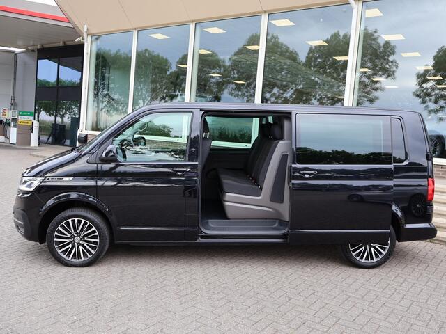 Volkswagen TRANSPORTER 2.0 TDI 200 PK DSG BULLI DUBBEL CABINE + 2 SCHUIFDEUREN | DIGITALE COCKPIT | LED | TREKHAAK | CAMERA