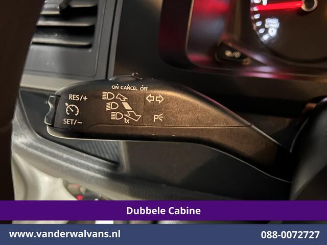 Volkswagen TRANSPORTER 2.0 TDI 150pk L2H1 Dubbele Cabine Euro6 Airco | 6-Zits | 2500kg Trekhaak Cruisecontrol, Bijrijdersbank
