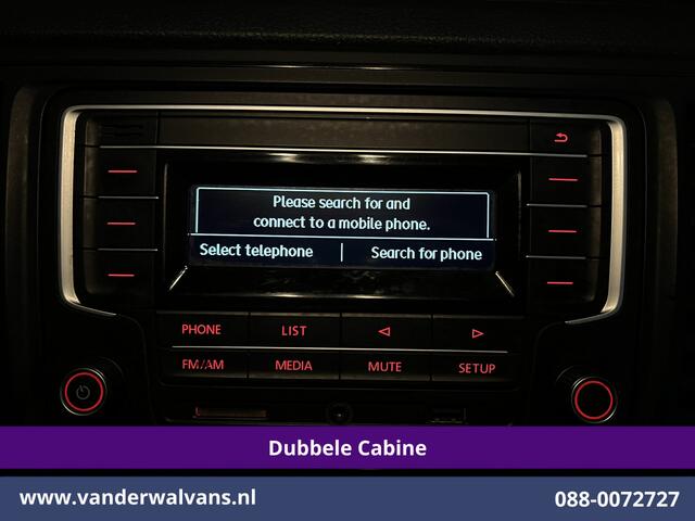 Volkswagen TRANSPORTER 2.0 TDI 150pk L2H1 Dubbele Cabine Euro6 Airco | 6-Zits | 2500kg Trekhaak Cruisecontrol, Bijrijdersbank
