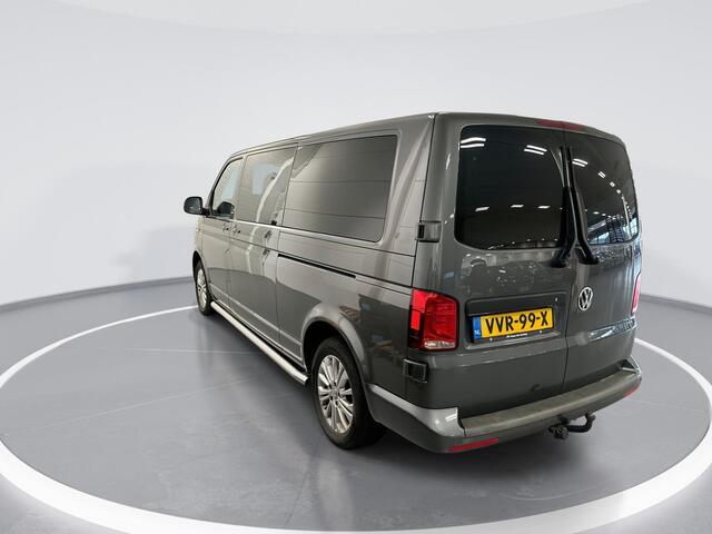 Volkswagen TRANSPORTER 2.0 TDI 150pk DSG L2H1 30 DC Bulli · Apple/Android Car Play · Navigatie · Vloerplaat · Betimmering · Dubbel Cabine · Trekhaak · 17'' Inch · Garantie t/m 12-06-2027 of 150.000km