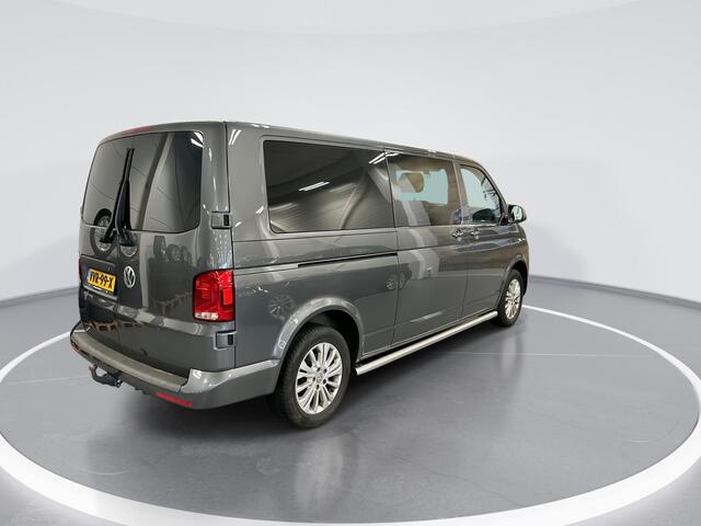 Volkswagen TRANSPORTER 2.0 TDI 150pk DSG L2H1 30 DC Bulli · Apple/Android Car Play · Navigatie · Vloerplaat · Betimmering · Dubbel Cabine · Trekhaak · 17'' Inch · Garantie t/m 12-06-2027 of 150.000km