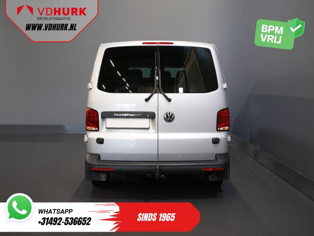 Volkswagen TRANSPORTER T6.1 2.0 TDI 150 pk DSG Aut. L2 DC BPM VRIJ! Dubbel Cabine 6 Pers./ Lage KM!/ Adapt.Cruise/ Navi/ Carplay/ Trekhaak