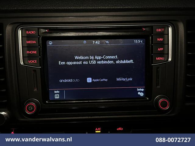 Volkswagen TRANSPORTER 2.0 TDI L1H1 Euro6 Airco | Navigatie | Apple Carplay | Android Auto | Cruisecontrol Parkeersensoren, Achterklep, Verwarmde voorruit, Bijrijdersbank