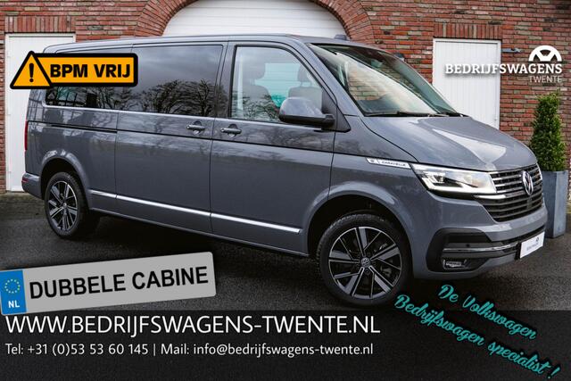 Volkswagen TRANSPORTER 2.0 TDI 204PK L2H1 DUB/CAB LEDER ACC Lane Assist Volkswagen Transporter 2.0 TDI L2H1 32 DC