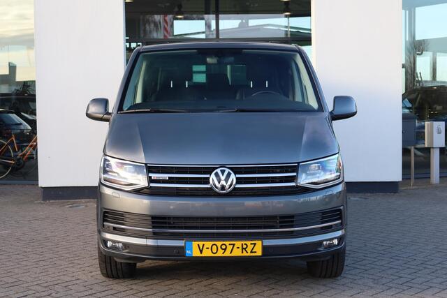 Volkswagen TRANSPORTER 2.0 TDI L2H1 DC 4Motion Highline 204PK / 150kW DSG, 4-motion 4 x 4 Dubbele cabine, trekhaak, achteruitrijcamera, parkeersensoren voor en achter (pdc), cruise control, verwarmbare voorruit, navigatie, DAB+, Apple Carplay / Android Auto, lederen bekleding,