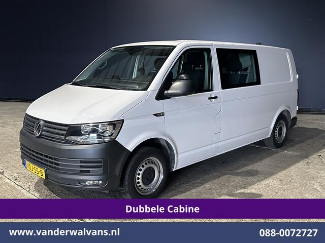 Volkswagen TRANSPORTER 2.0 TDI 150pk L2H1 Dubbele Cabine Euro6 Airco | 5-Zits | Camera | Cruisecontrol | 2500kg Trekhaak Parkeersensoren