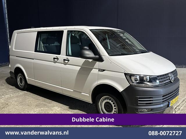 Volkswagen TRANSPORTER 2.0 TDI 150pk L2H1 Dubbele Cabine Euro6 Airco | 5-Zits | Camera | Cruisecontrol | 2500kg Trekhaak Parkeersensoren