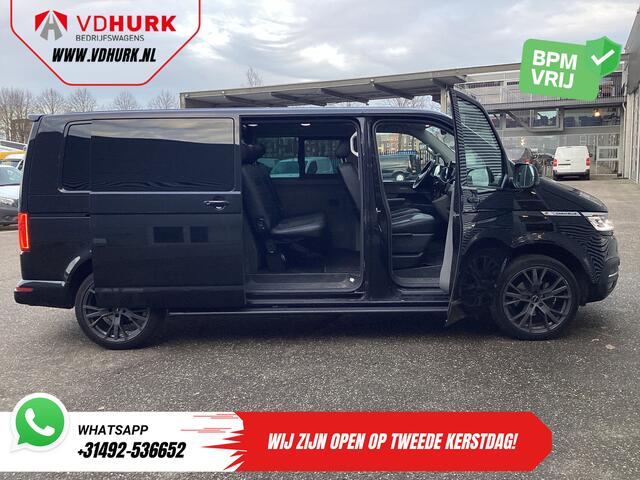 Volkswagen TRANSPORTER T6.1 2.0 TDI 150 pk DSG Aut. L2 DC Dubbel Cabine LED/ 20" LMV/ Elek. Schuifdeur/ Alpine/ Leder/ Climate/ Cruise/ Camera/ Trekhaak