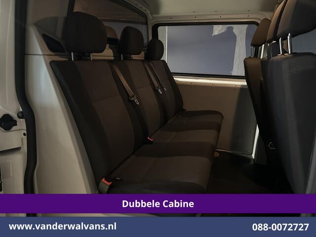 Volkswagen TRANSPORTER 2.0 TDI 150pk L2H1 Dubbele Cabine Euro6 Airco | 6-Zits | Cruisecontrol 2500kg trekhaak