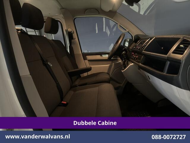 Volkswagen TRANSPORTER 2.0 TDI 150pk L2H1 Dubbele Cabine Euro6 Airco | 6-Zits | Cruisecontrol 2500kg trekhaak