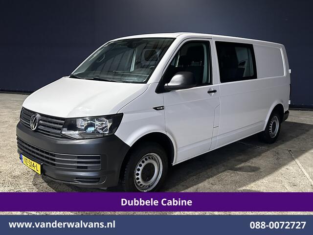 Volkswagen TRANSPORTER 2.0 TDI 150pk L2H1 Dubbele Cabine Euro6 Airco | 6-Zits | Cruisecontrol 2500kg trekhaak