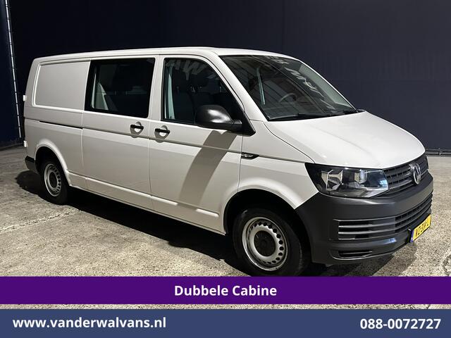 Volkswagen TRANSPORTER 2.0 TDI 150pk L2H1 Dubbele Cabine Euro6 Airco | 6-Zits | Cruisecontrol 2500kg trekhaak
