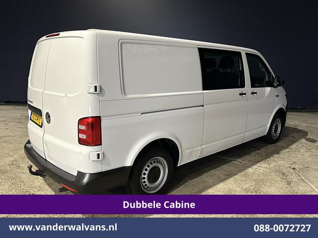 Volkswagen TRANSPORTER 2.0 TDI 150pk L2H1 Dubbele Cabine Euro6 Airco | 6-Zits | Cruisecontrol 2500kg trekhaak