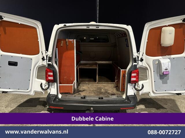 Volkswagen TRANSPORTER 2.0 TDI 150pk L2H1 Dubbele Cabine Euro6 Airco | 6-Zits | Cruisecontrol 2500kg trekhaak