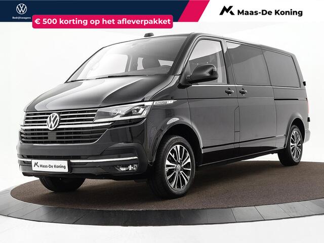 Volkswagen TRANSPORTER 2.0 TDI 150pk DSG L2H1 32 DC Bulli · Leder · Stoelverwarming · Apple/Android Car Play Airco · Alarm · Camera · Dubbel Cabine · Trekhaak · 17'' Inch · Garantie t/m 01-02-2027 of 150.000km