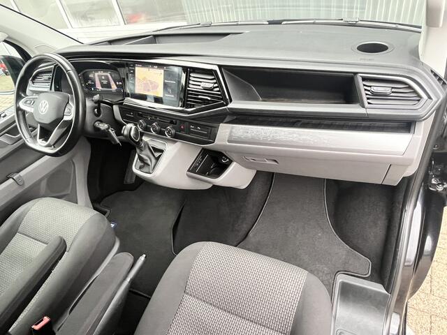 Volkswagen TRANSPORTER 2.0 TDI L2H1 Bulli 150pk Automaat Airco Cruise controle Digitaal display Trekhaak 2500kg trekgewicht 2-Persoons Telefoonverbinding Apple carplay Sitebars Euro 6 Dealer onderhouden