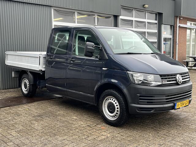 Volkswagen TRANSPORTER 2.0 TDI DC 4Motion 4x4 Euro 6 Pick-up Dubbele cabine open laadbak met Airco trekhaak 2500 kg 6-Persoons Telefoonverbinding 1e eigenaar Dealer onderhouden