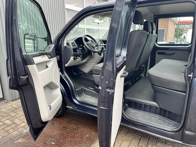 Volkswagen TRANSPORTER 2.0 TDI DC 4Motion 4x4 Euro 6 Pick-up Dubbele cabine open laadbak met Airco trekhaak 2500 kg 6-Persoons Telefoonverbinding 1e eigenaar Dealer onderhouden