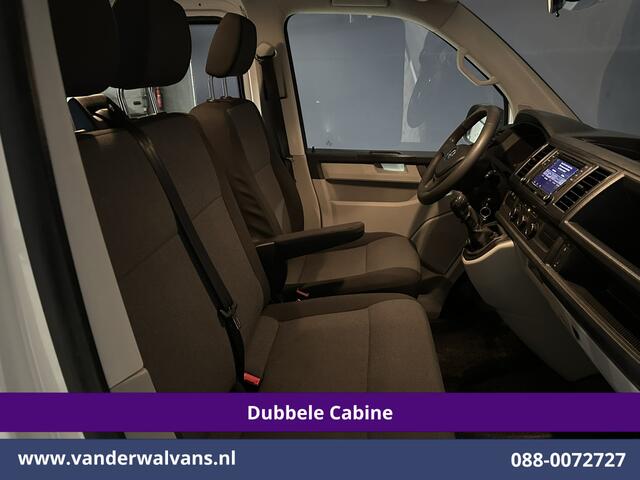 Volkswagen TRANSPORTER 2.0 TDI 150pk L2H1 Dubbele cabine Euro6 Airco | 6-Zits | 2500kg Trekhaak | Navigatie | Cruisecontrol | Apple Carplay, Android Auto, Parkeersensoren