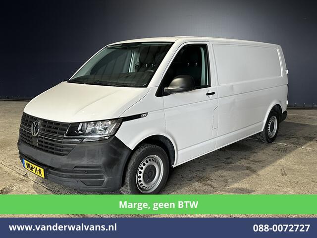 Volkswagen TRANSPORTER 2.0 TDI 150pk **Marge, GEEN BTW** L2H1 Euro6 Airco | 2500kg Trekhaak | Cruisecontrol | Stoelverwarming Parkeersensoren, Bijrijdersbank