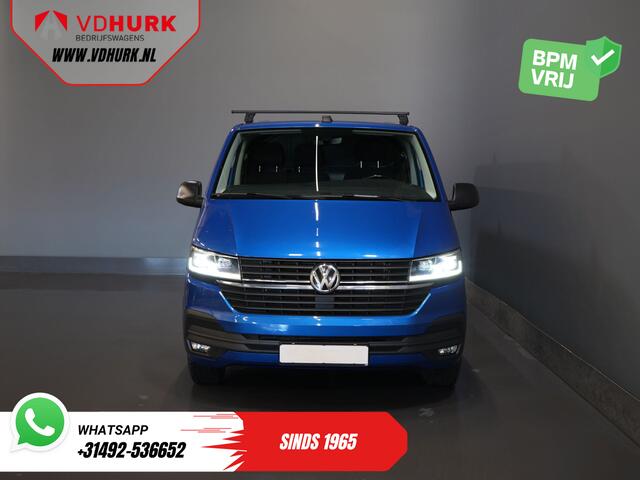 Volkswagen TRANSPORTER 2.0 TDI 150 pk DSG Aut. L2 LED/ Adapt.Cruise/ Standkachel/ Carplay/ 2.5t Trekverm./ Stoelverw./ Airco/ Dakdragers/ Camera/ PDC/ Trekhaak