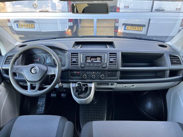 Volkswagen TRANSPORTER 2.0 TDI L2H1 DC Euro 6 Kipper open laadbak Airco trekhaak 2200kg trekgewicht 1e eigenaar Dealer onderhouden Telefoonverbinding Kieper P-up Doka Pritsche Ahk 2200kg