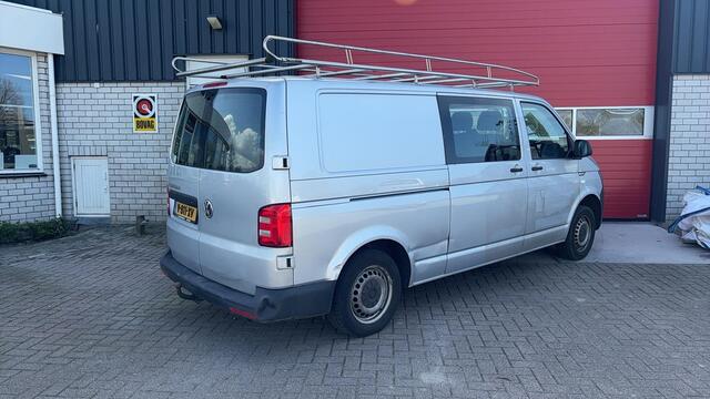 Volkswagen TRANSPORTER 2.0 TDI L2H1 DC 6 PERS / TREKHAAK / 1STE EIG / DEALER OH / LEDER / AIRCO / BLUETOOTH / CRUISE / NL-AUTO