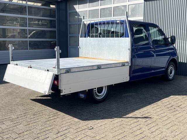 Volkswagen TRANSPORTER 2.0 TDI L2H1 DC Euro 6 Kipper open laadbak Airco trekhaak 2200kg trekgewicht 1e eigenaar Dealer onderhouden Telefoonverbinding Kieper P-up Doka Pritsche Ahk 2200kg